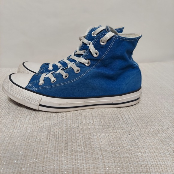 Converse All Star Chuck Taylor Women's 8/Men's 6 Blue High Top Sneakers - Picture 1 of 9